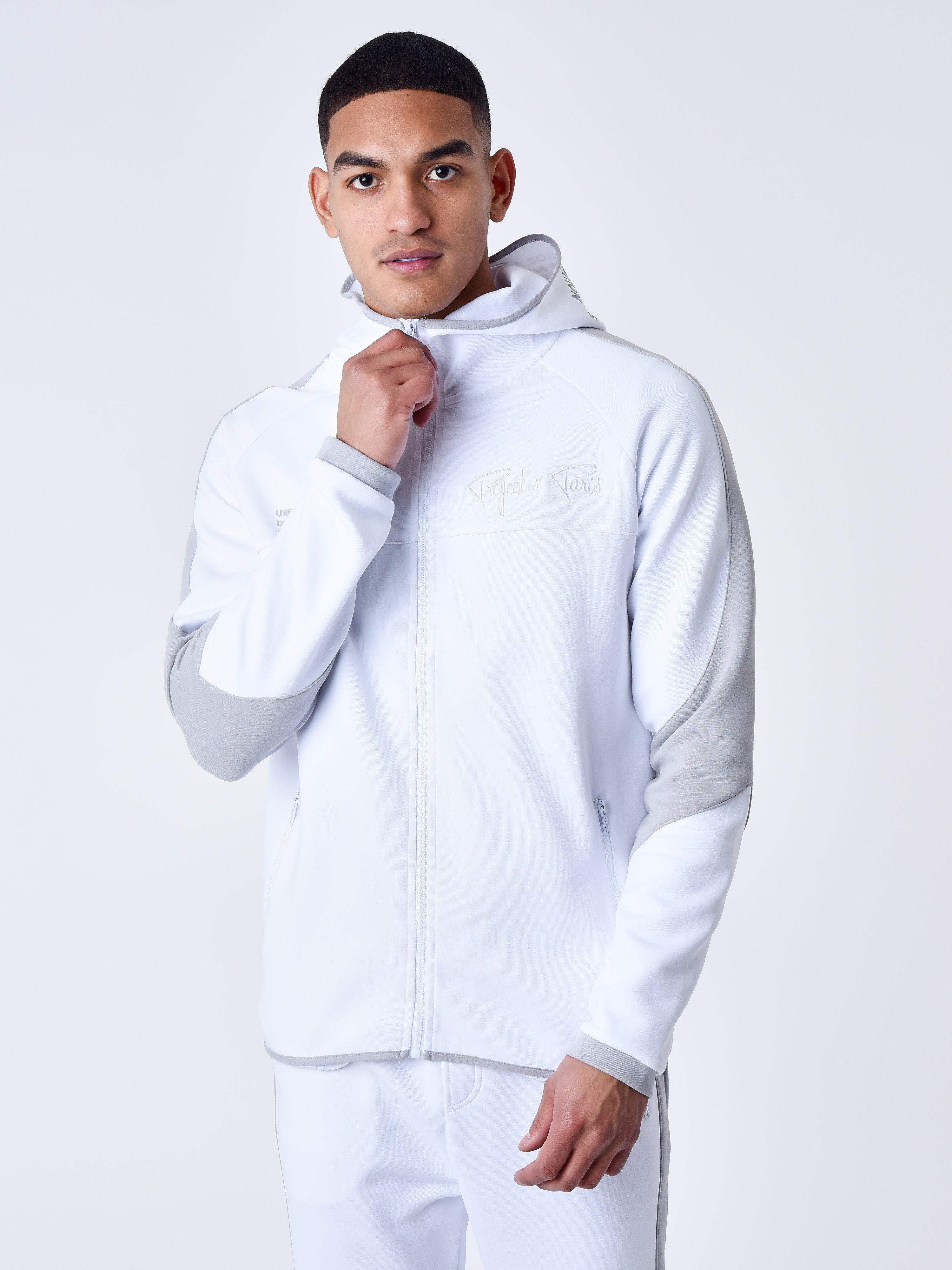 Sweat à Capuche zippé two tone