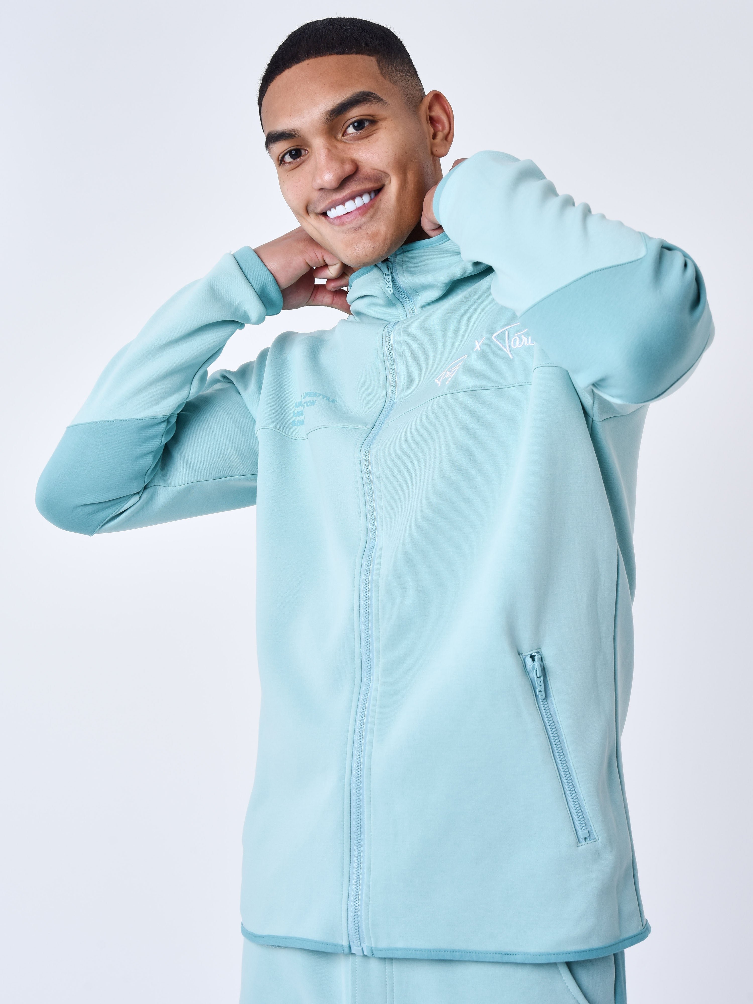 Sweat à Capuche zippé two tone