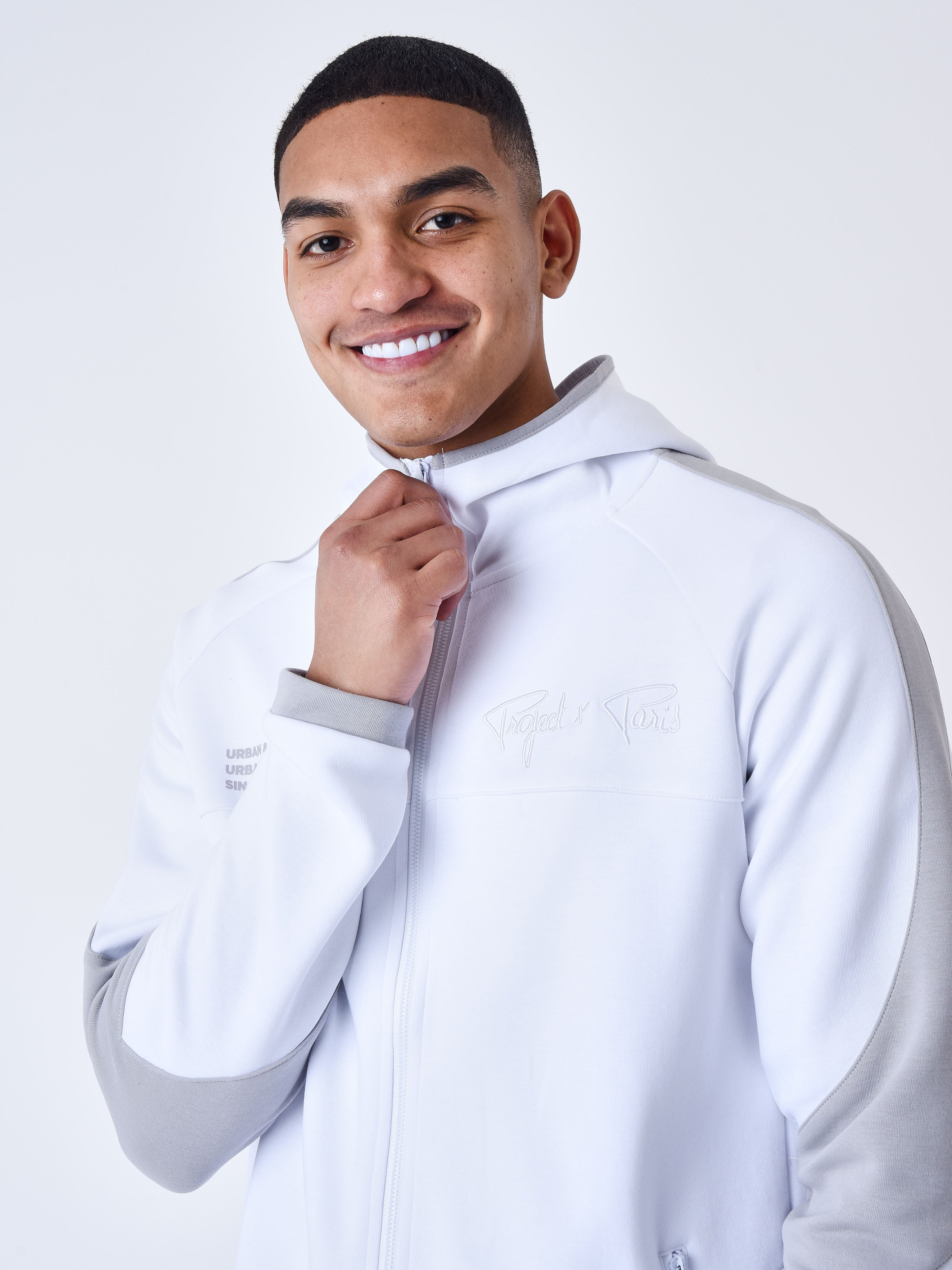 Sweat à Capuche zippé two tone