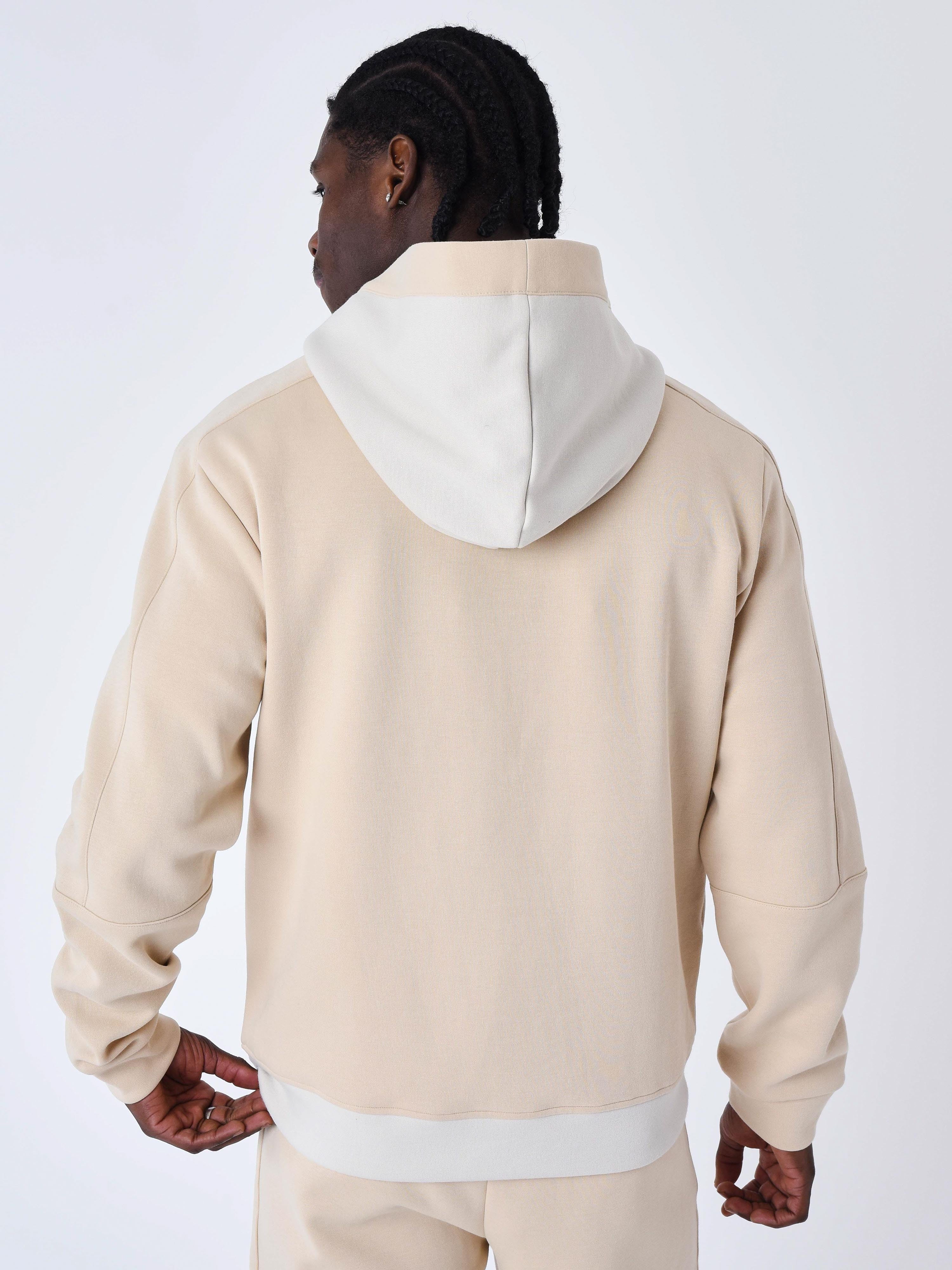 Sweat à Capuche zippé two tone