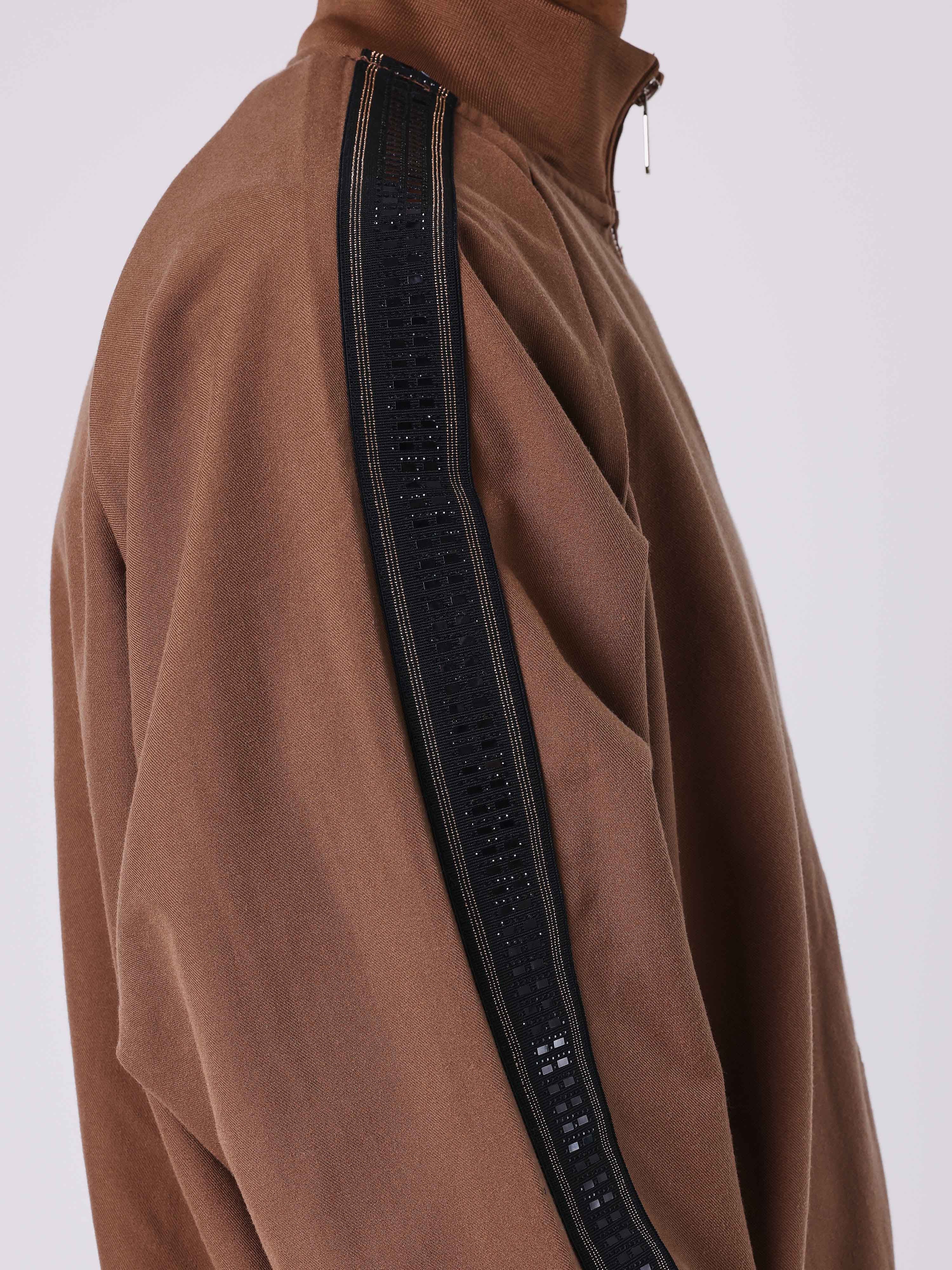 Veste zippée espresso