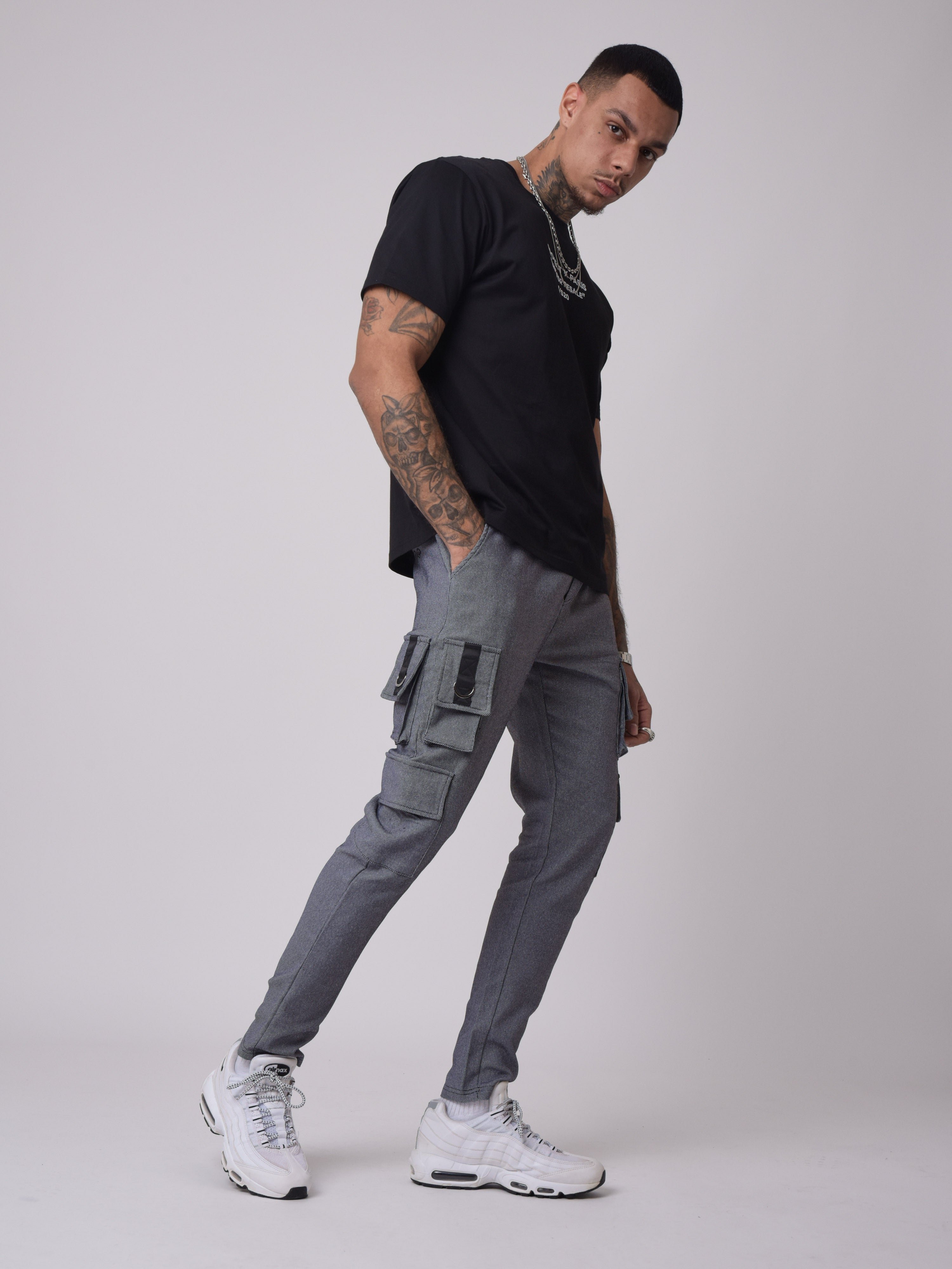 Pantalon à poches avec ceinture