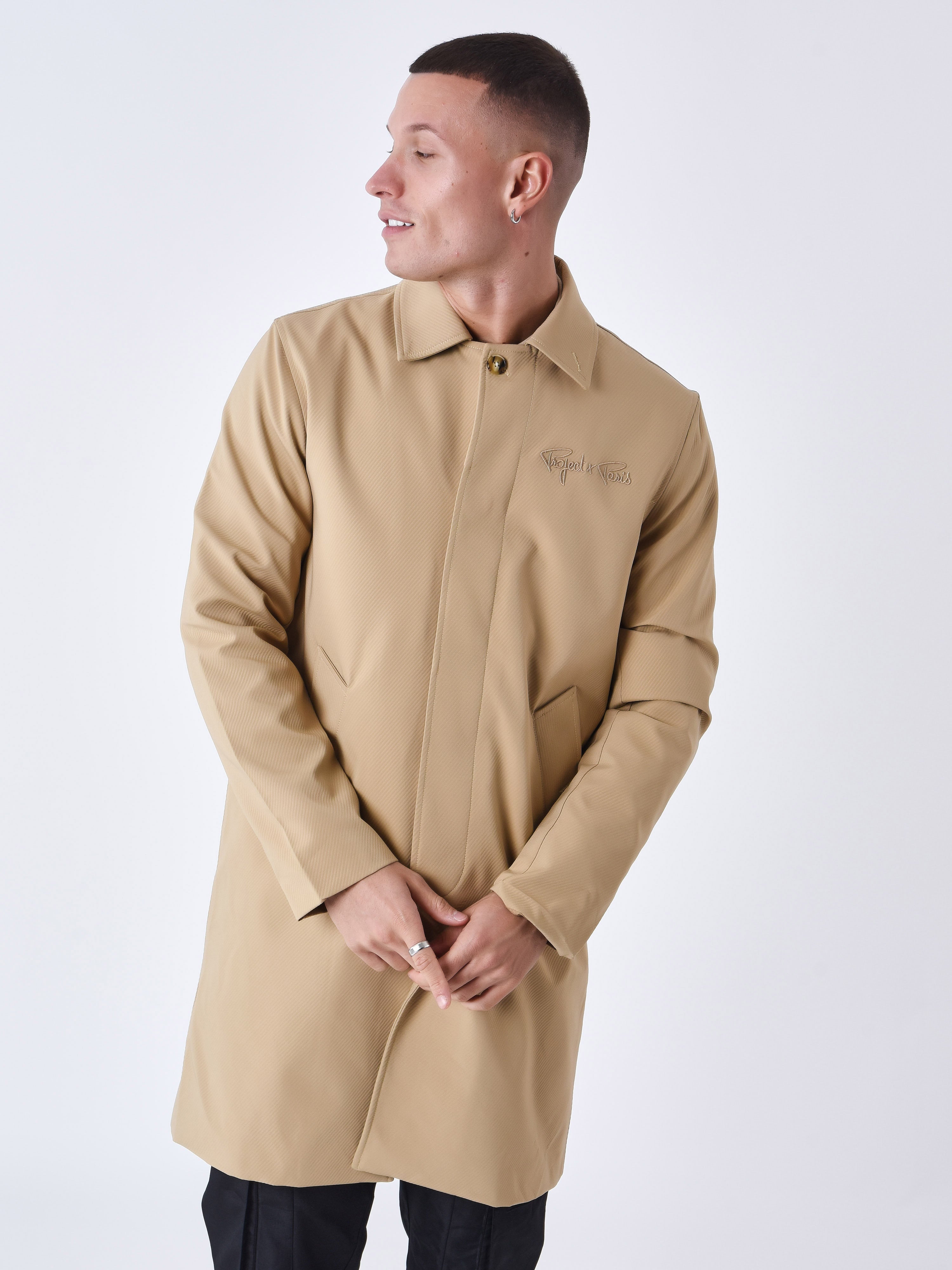 Trenchcoat cotelé