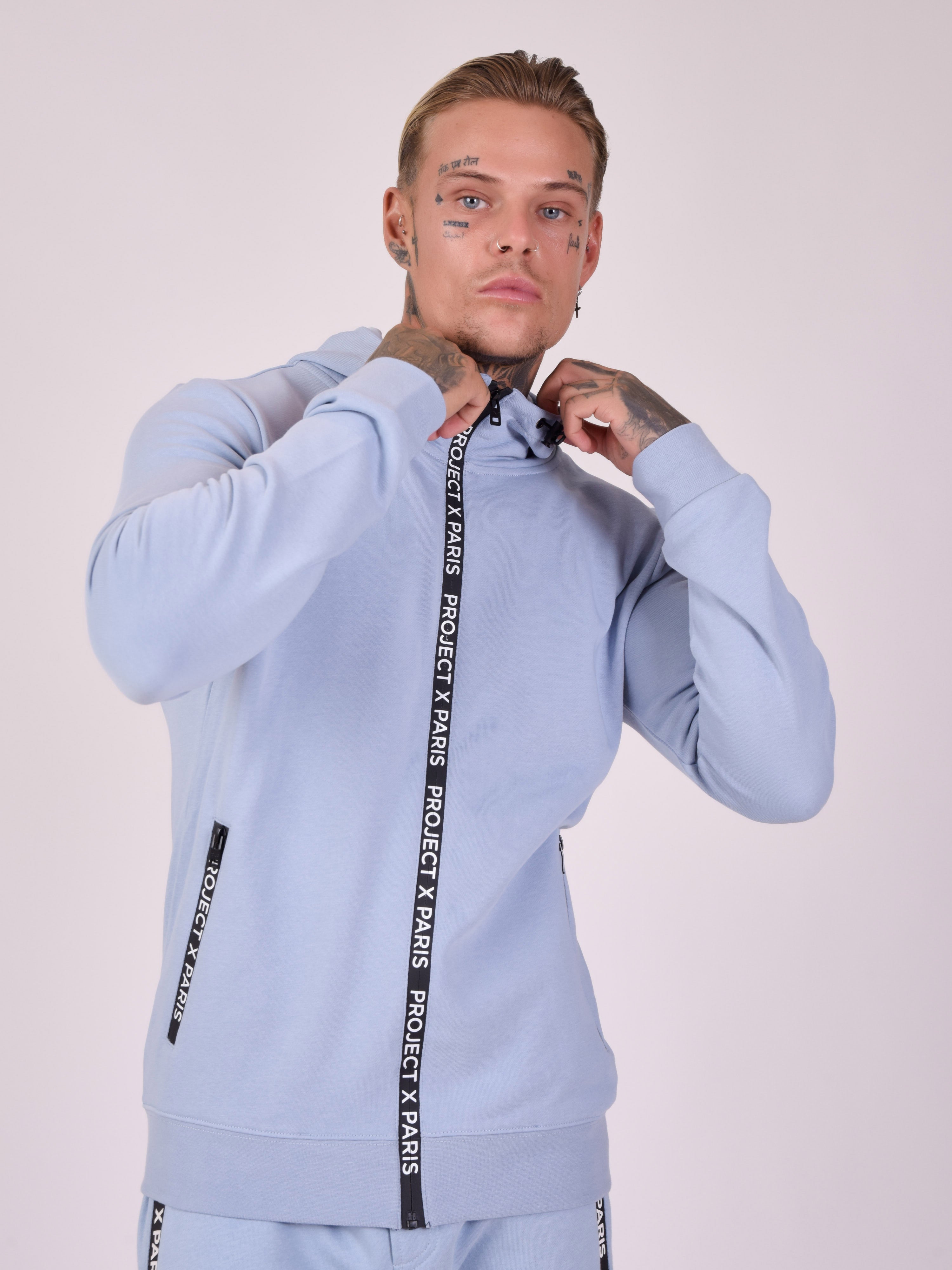 Veste à capuche basic zip logo