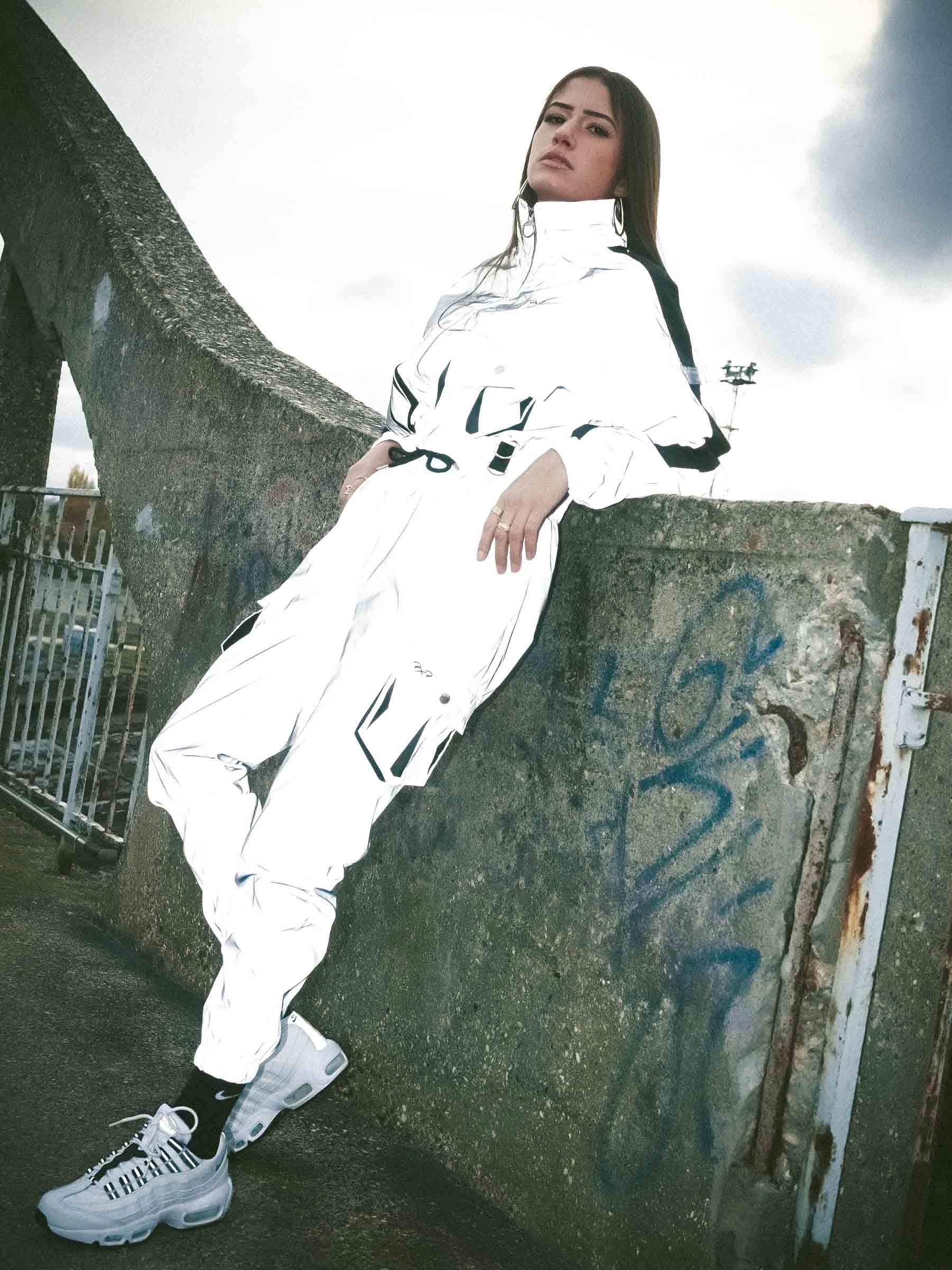 Veste courte poches oversize