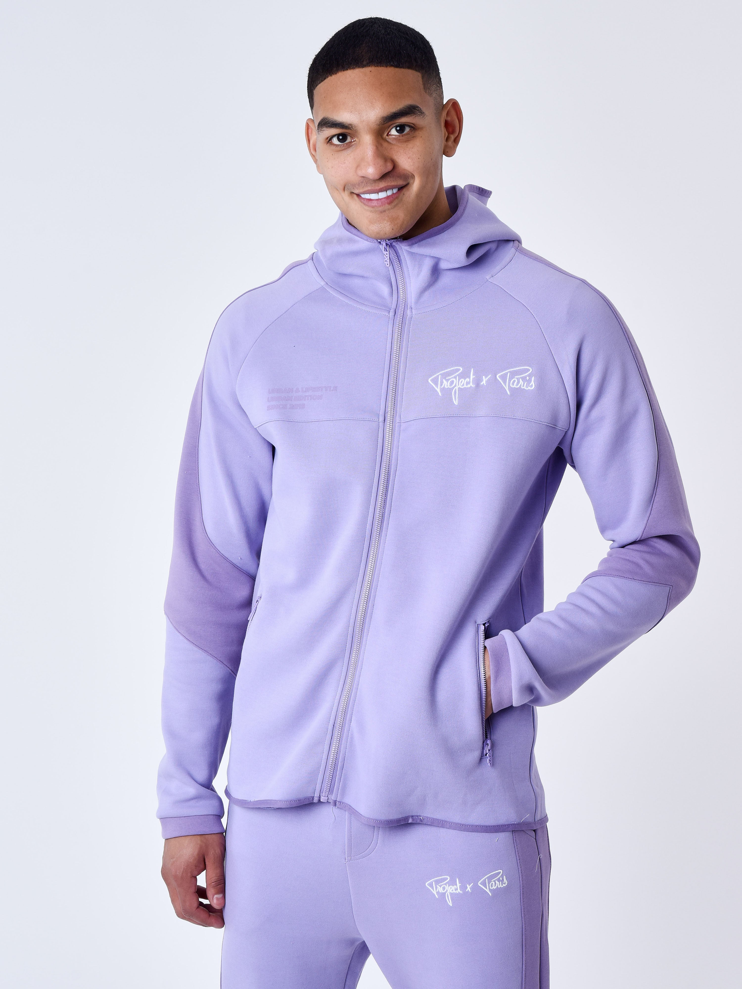 Sweat à Capuche zippé two tone