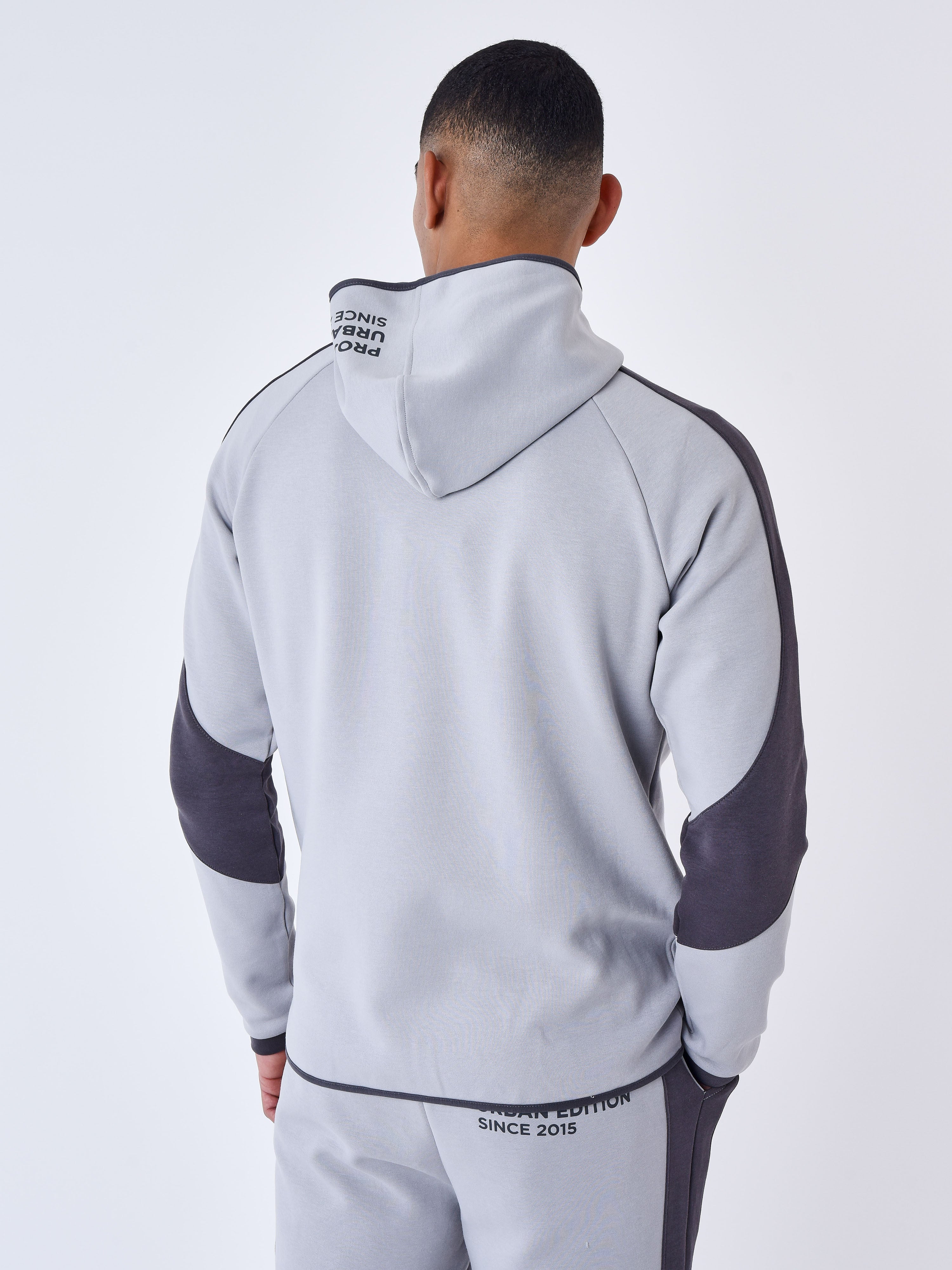 Sweat à Capuche zippé two tone