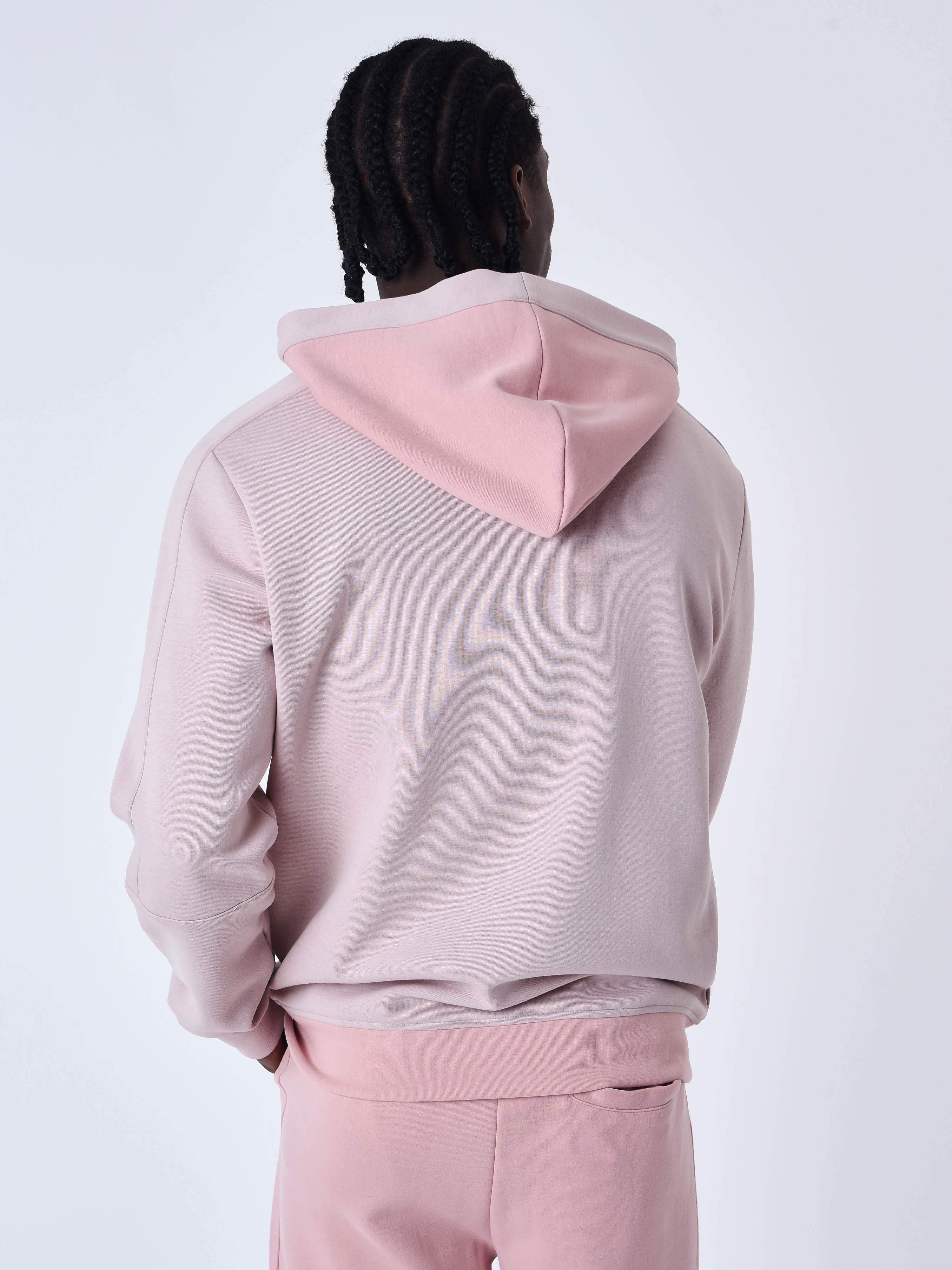Sweat à Capuche zippé two tone