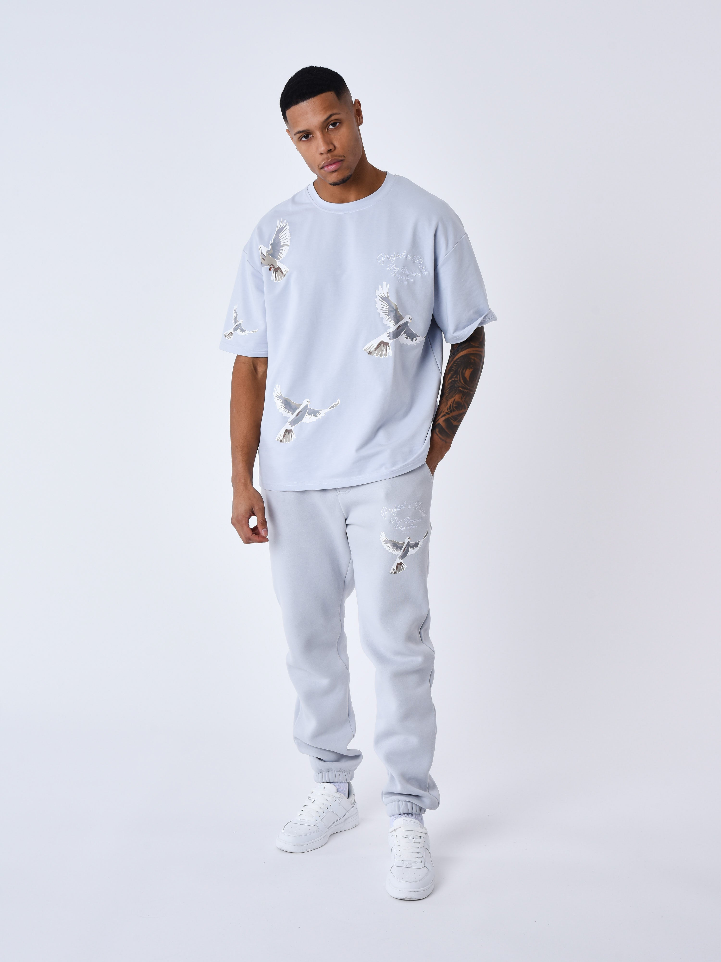 Bas de jogging à motif colombes