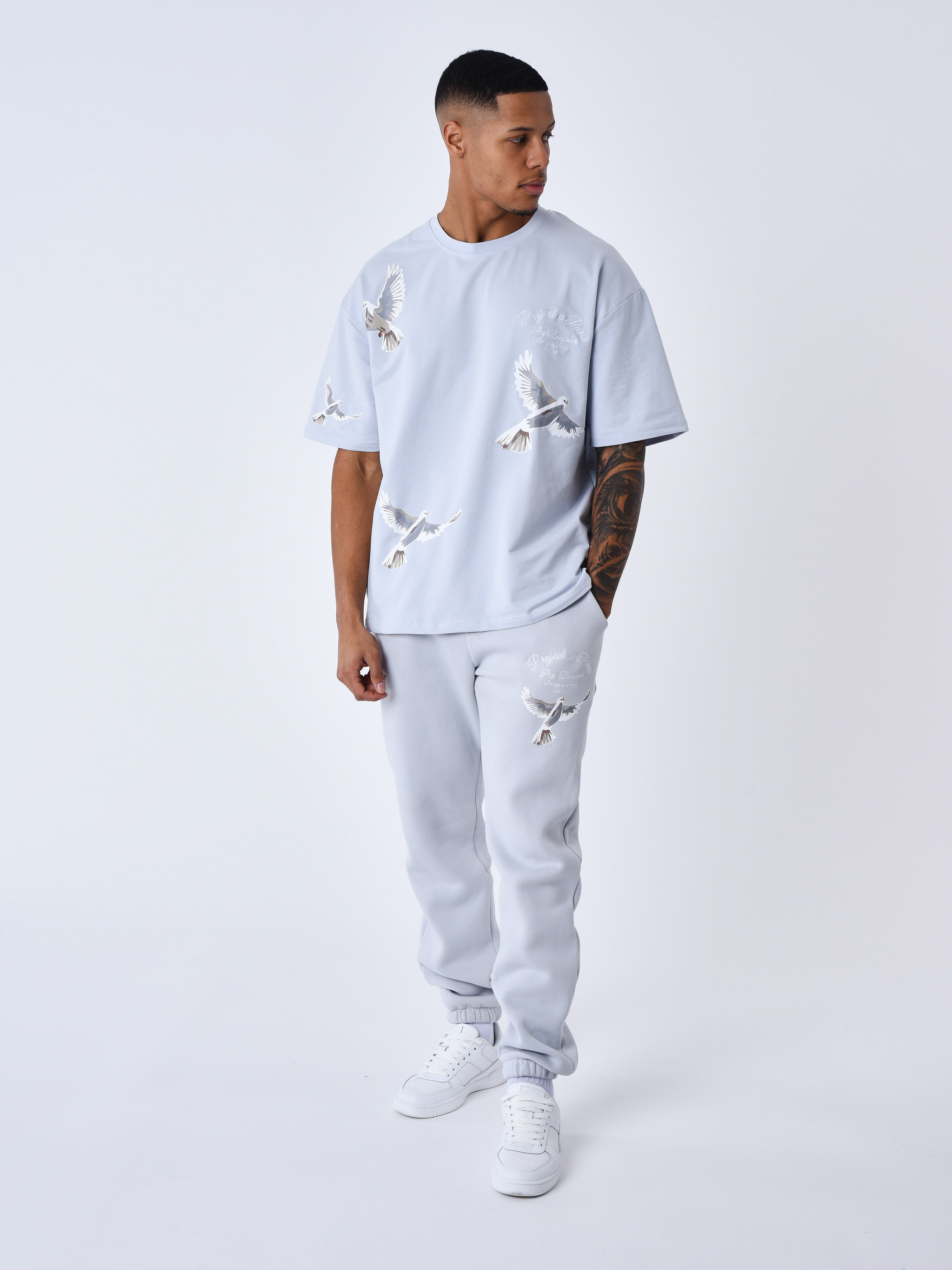 Bas de jogging à motif colombes