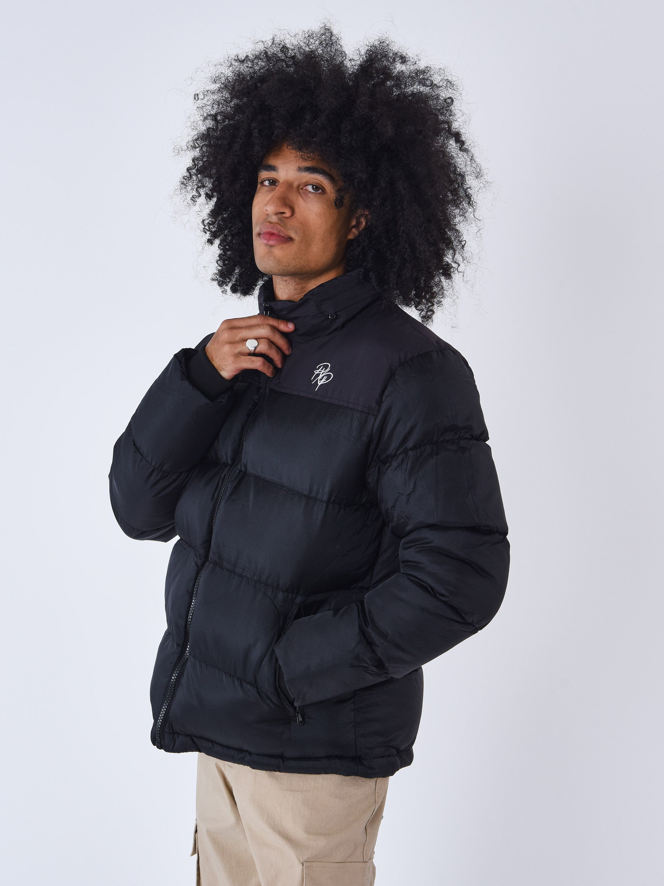 Doudoune à empiècement