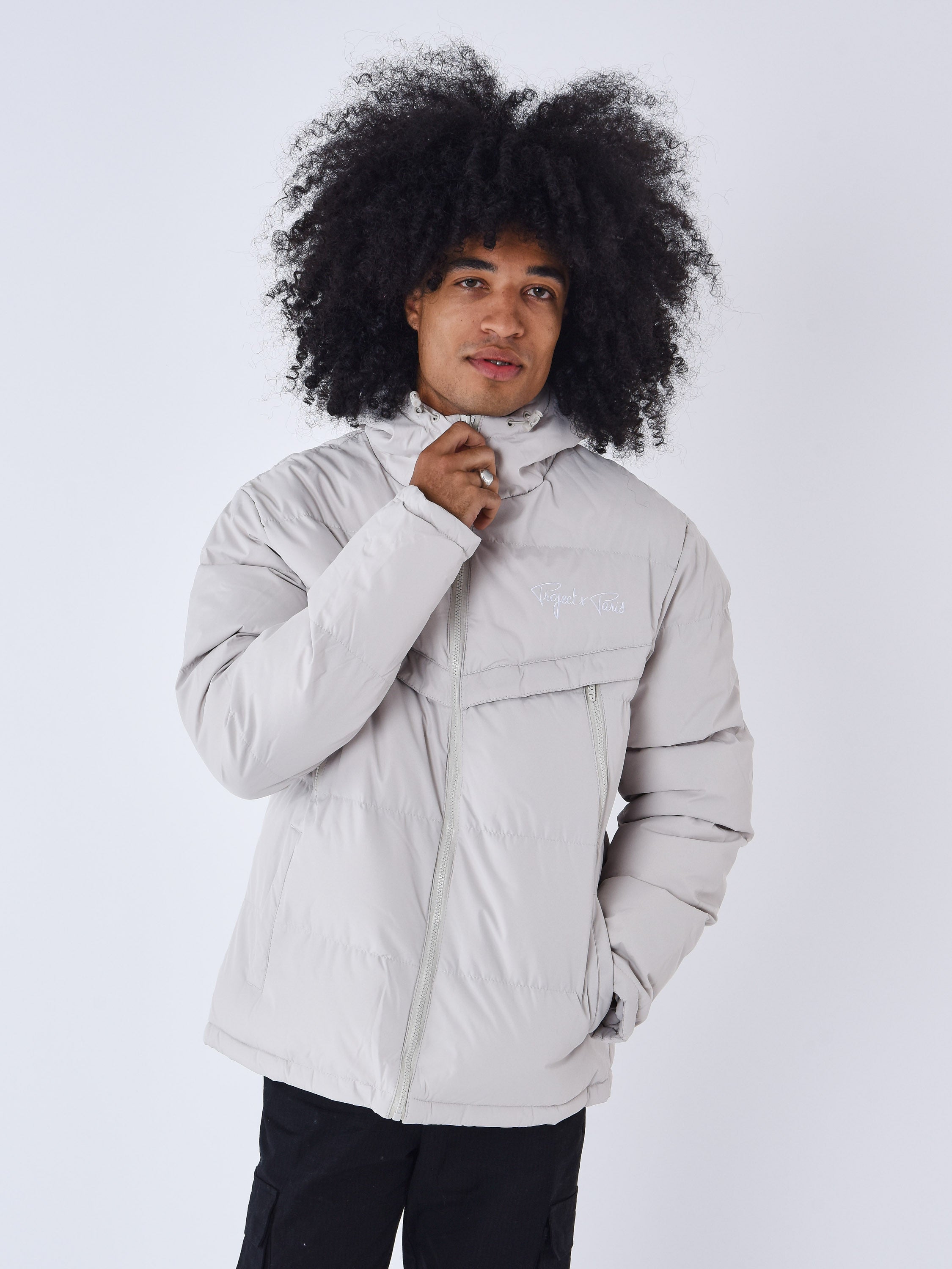 Doudoune à poches et capuche