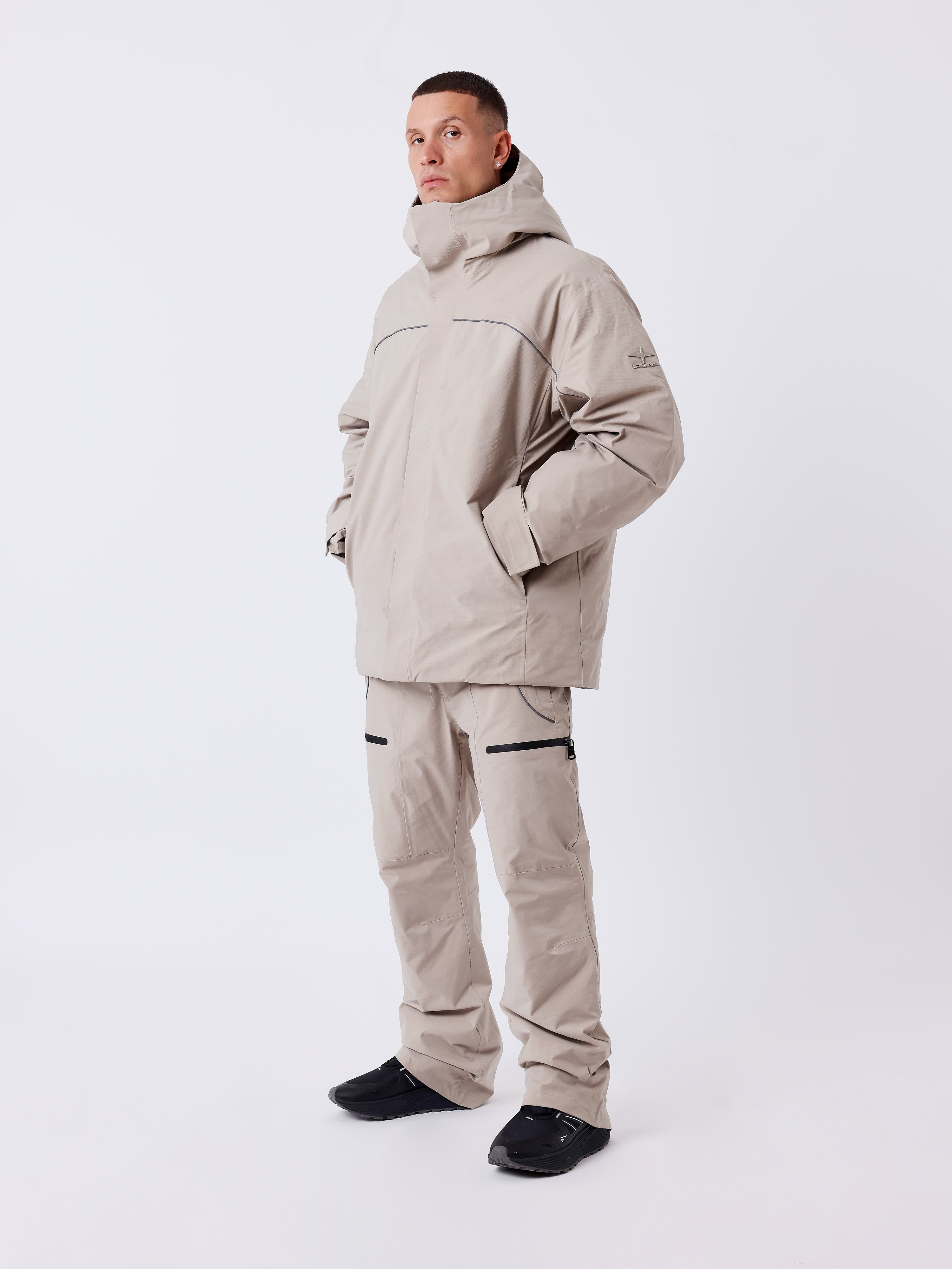 Pantalon de ski imperméable garni de duvet