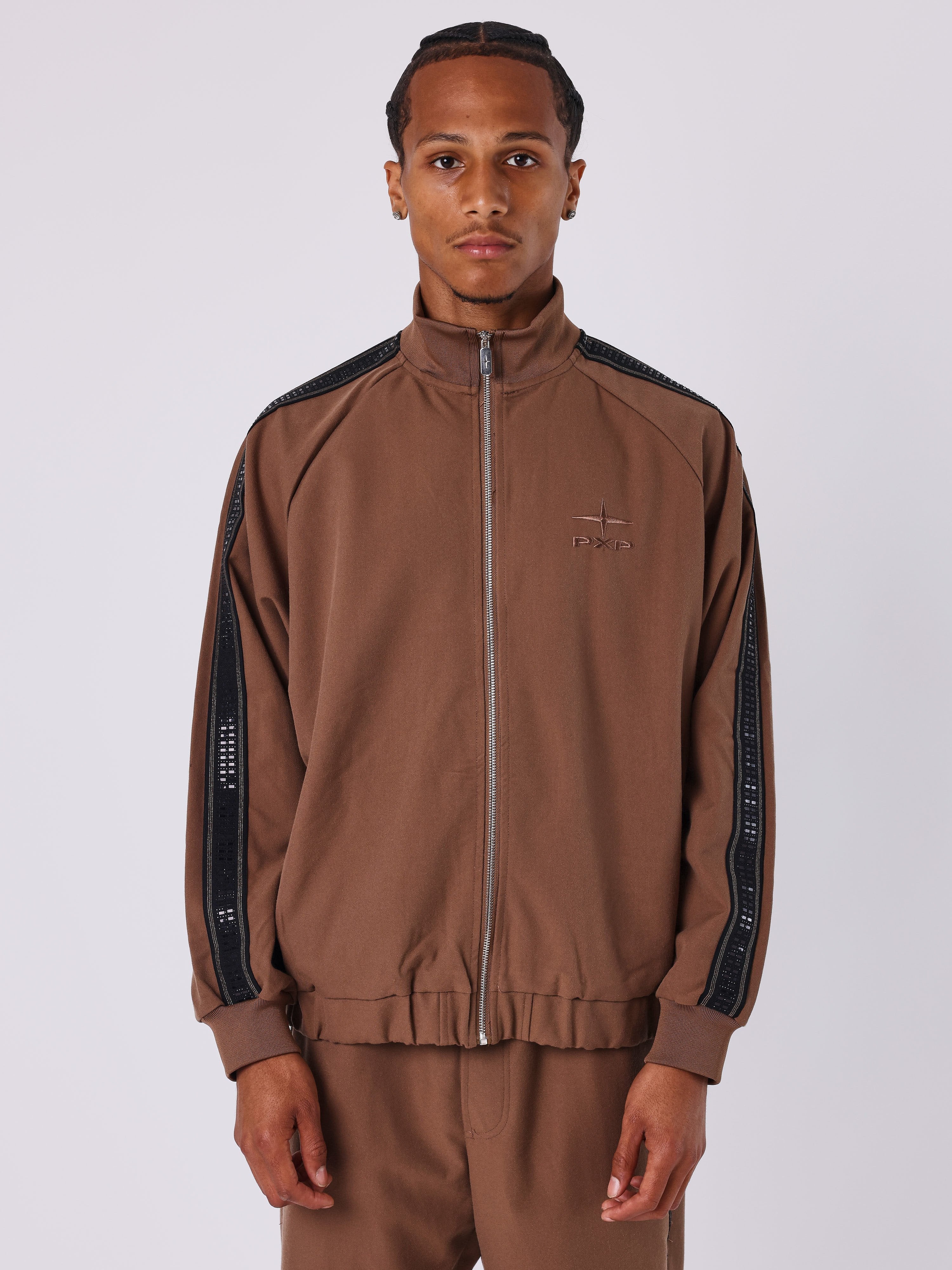 Veste zippée espresso