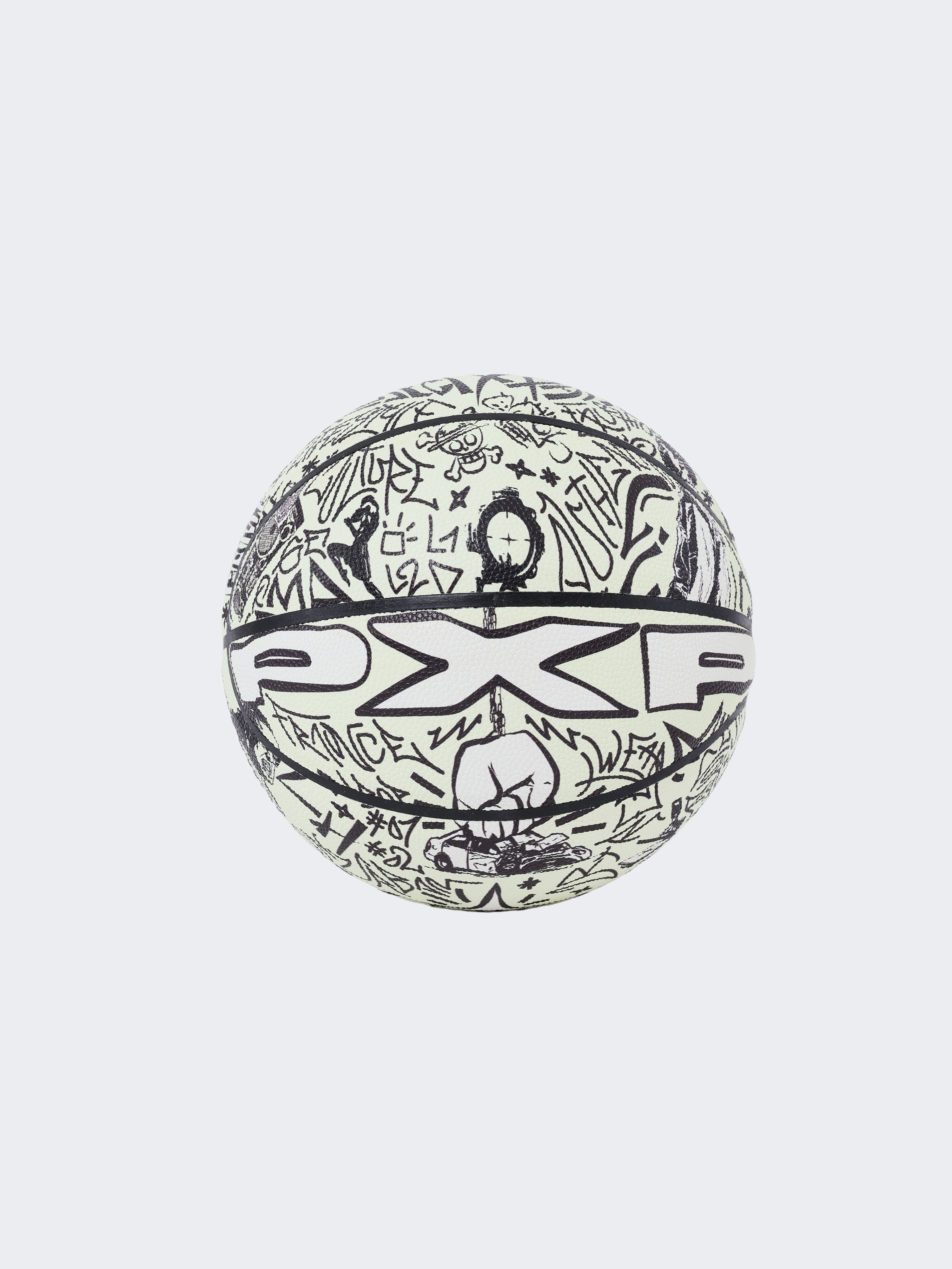 Ballon de basket phosphorescent graphique PXP