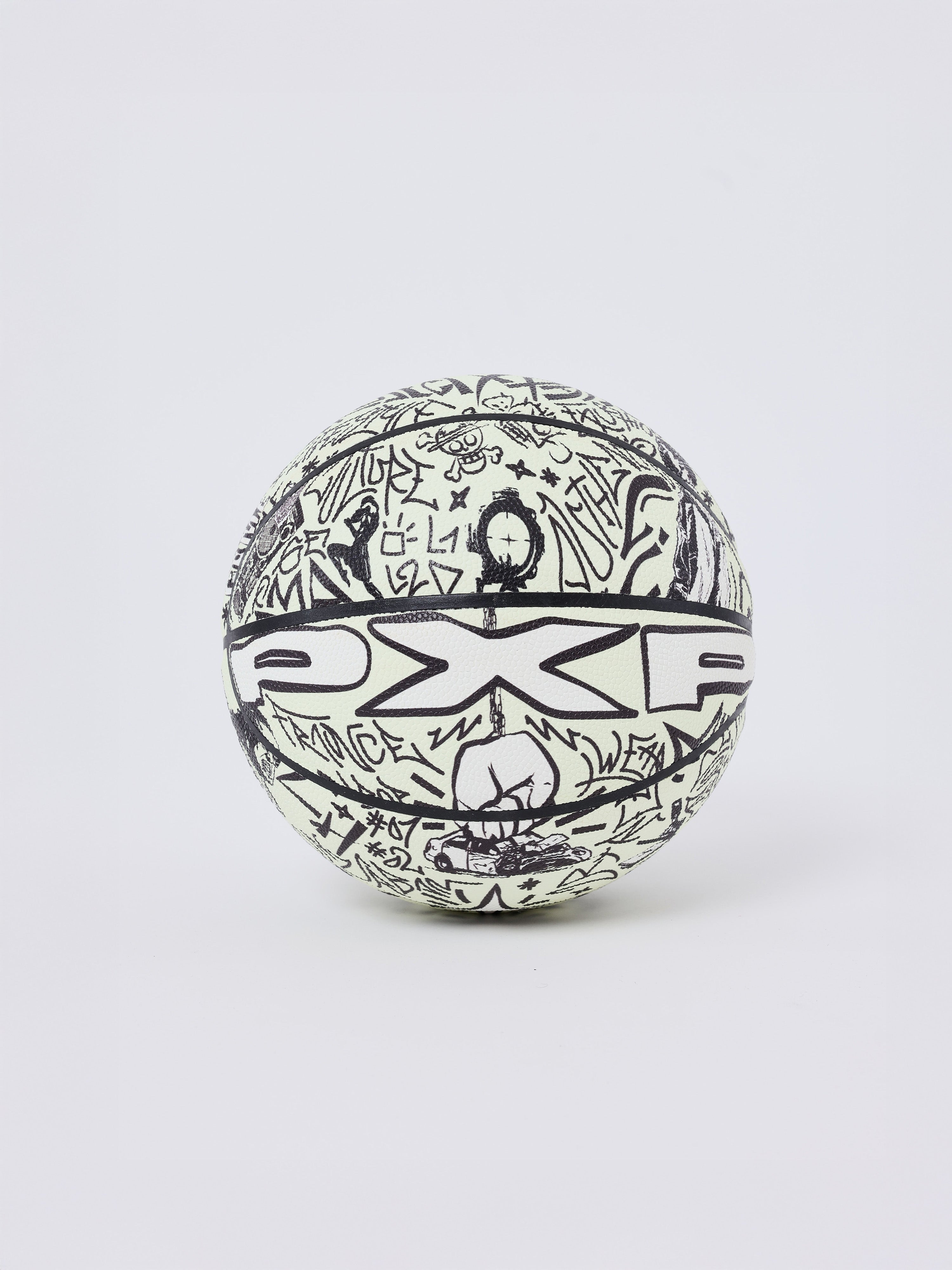 Ballon de basket phosphorescent graphique PXP