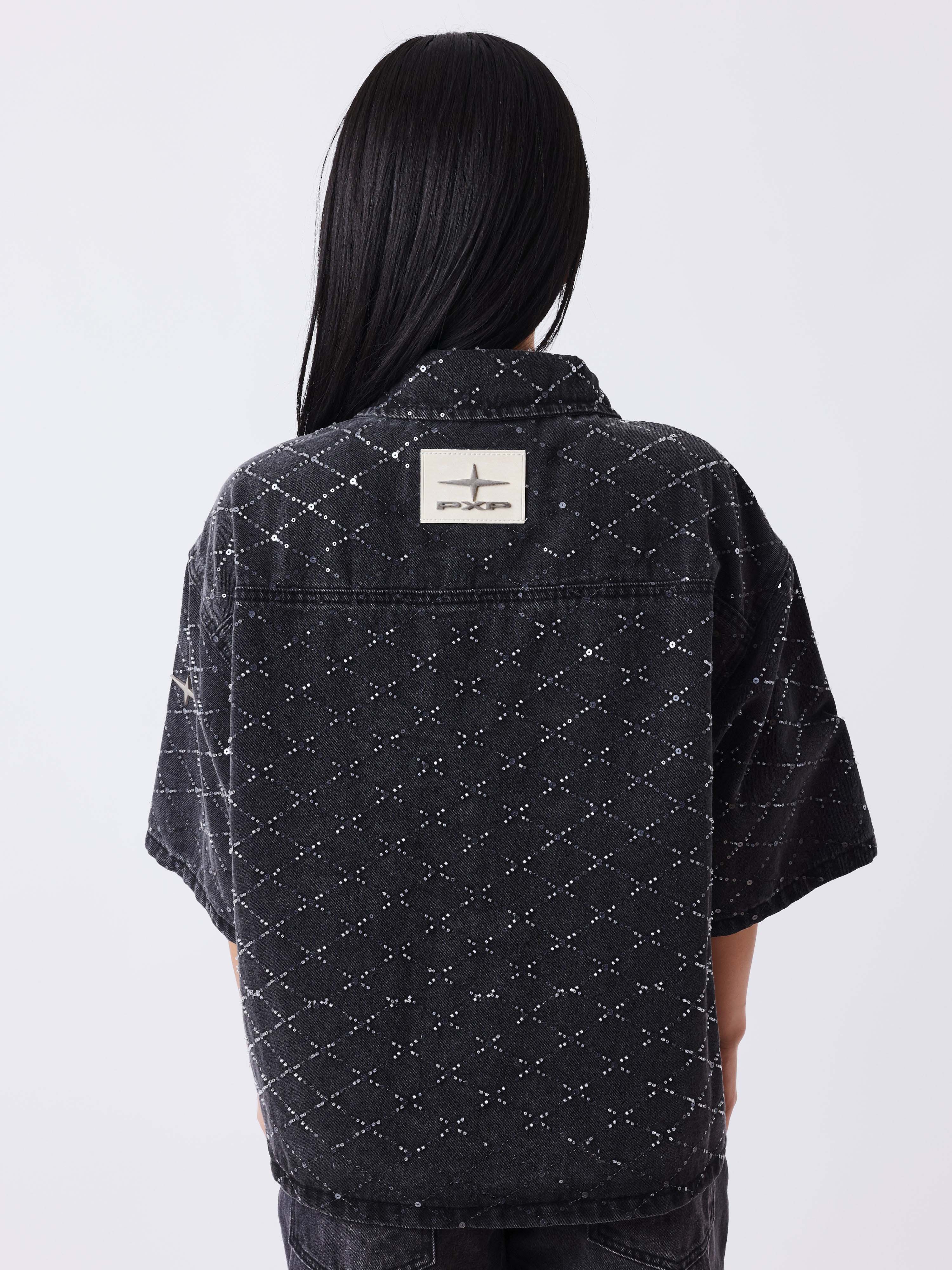 Surchemise denim manches courtes Precious