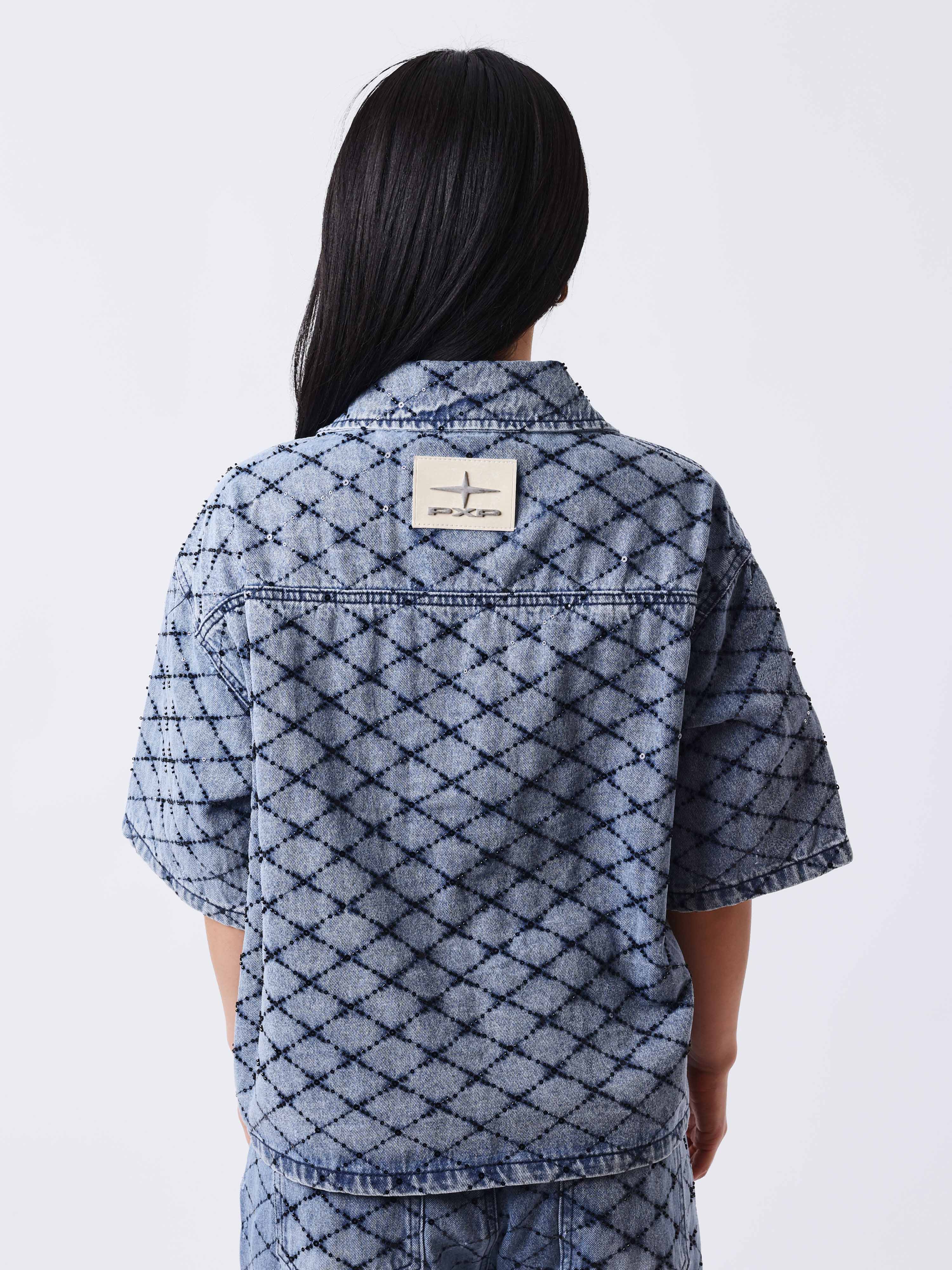 Surchemise denim manches courtes Precious