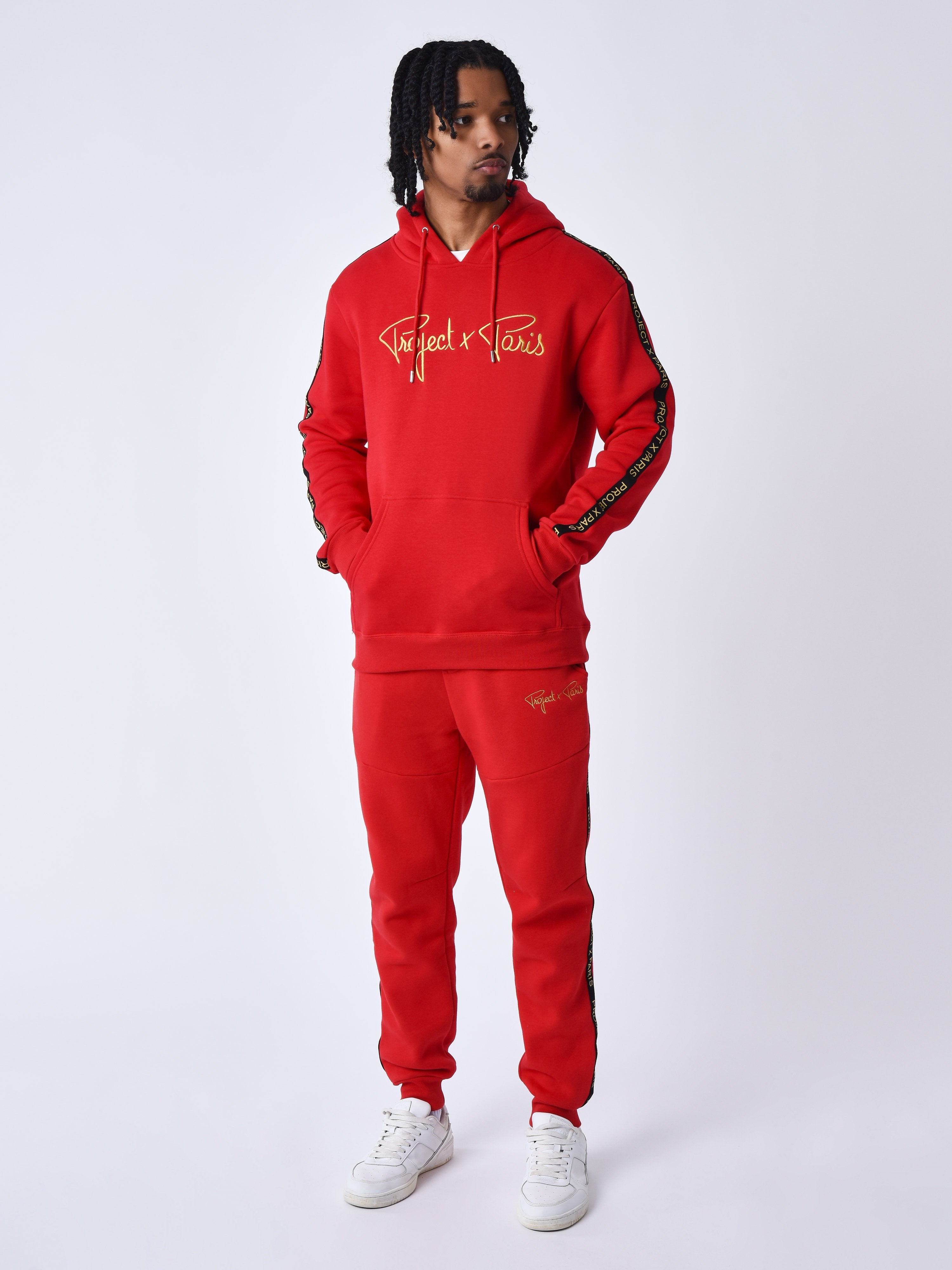 Bas de jogging à bande brodé