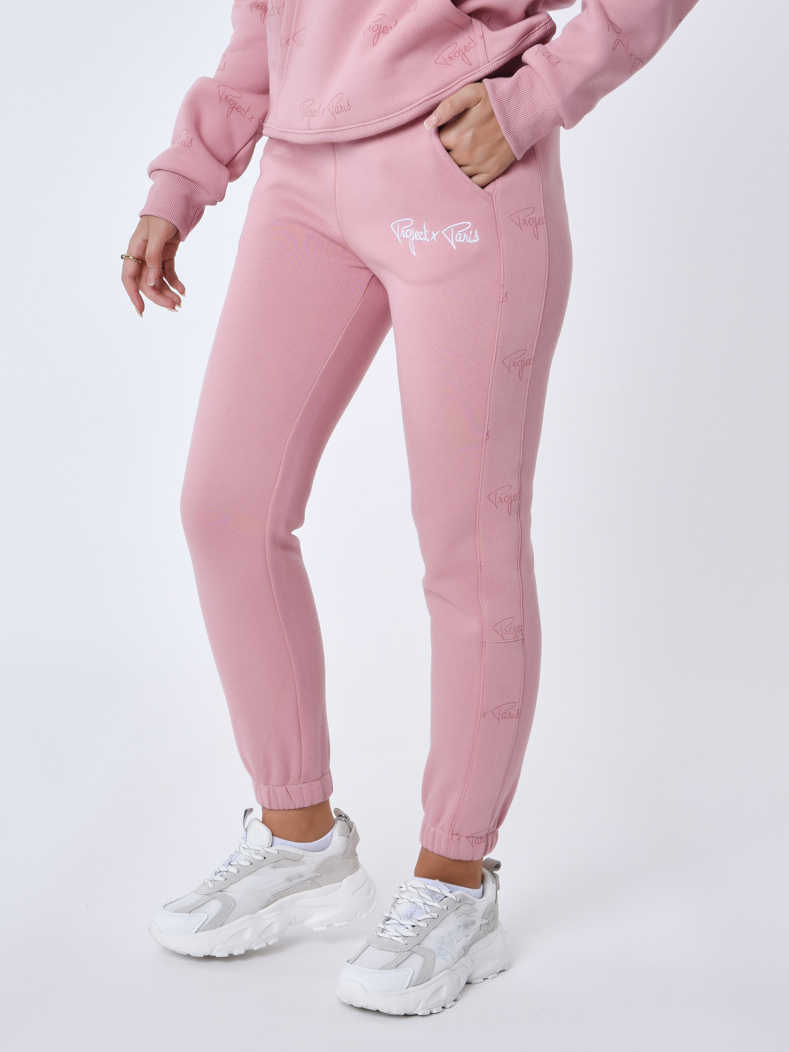 Bas de jogging à bandes all over signature