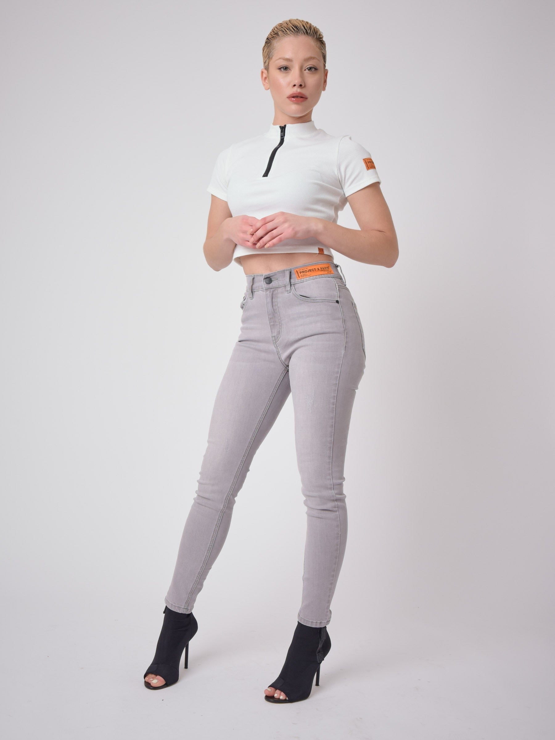 Jean Skinny fit étiquette logo