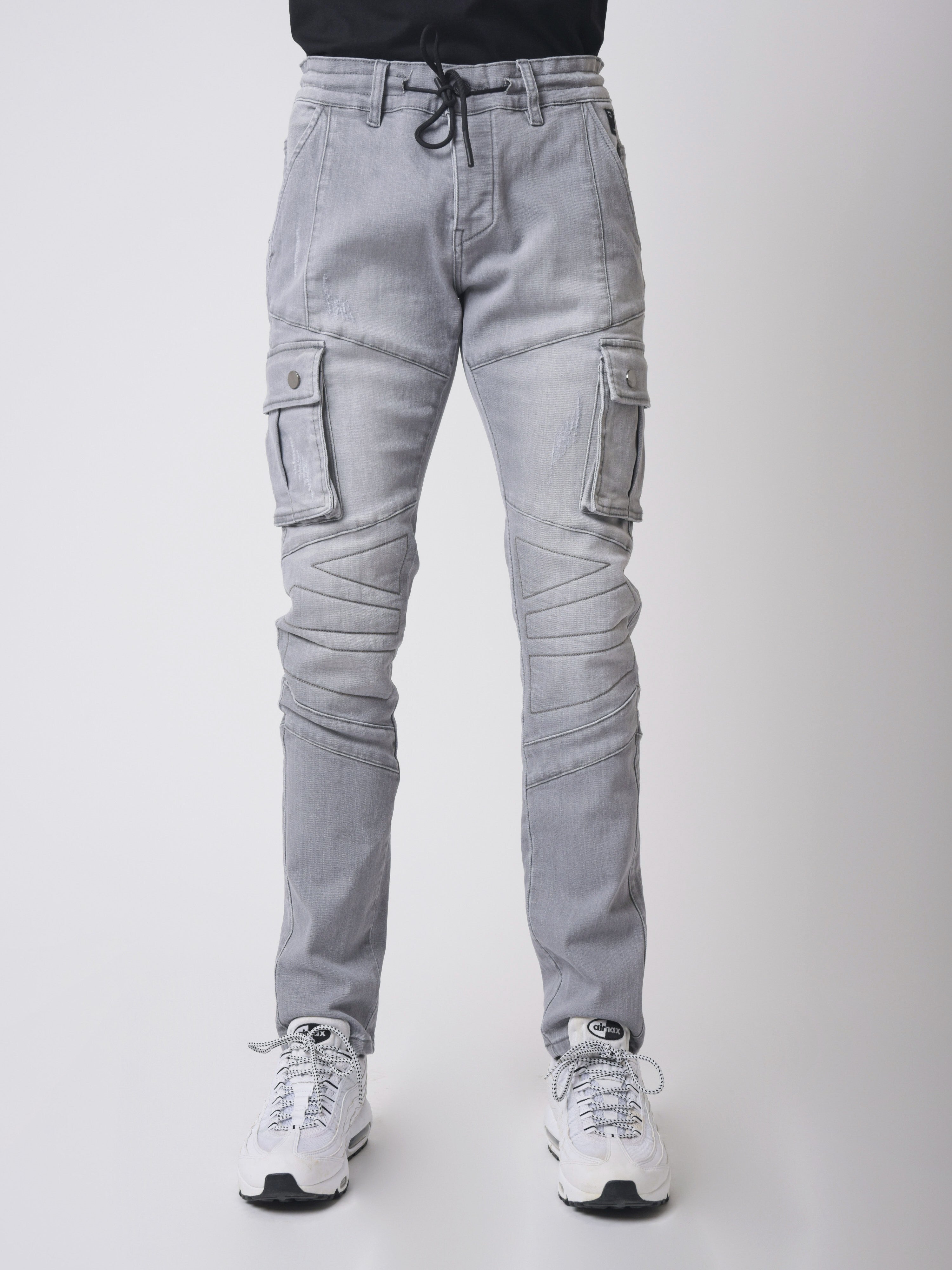 Jean Slim poche côté surpiqure biker