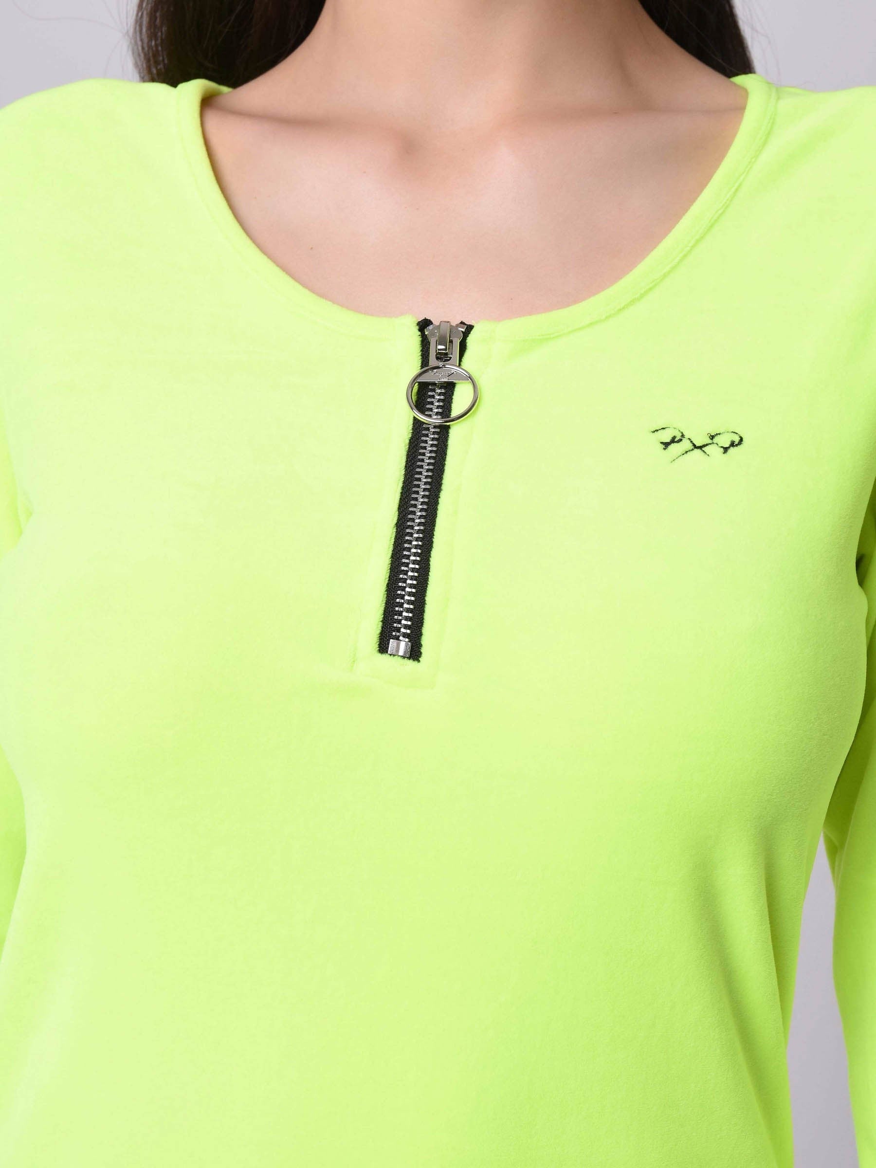 Pull col danseuse zip