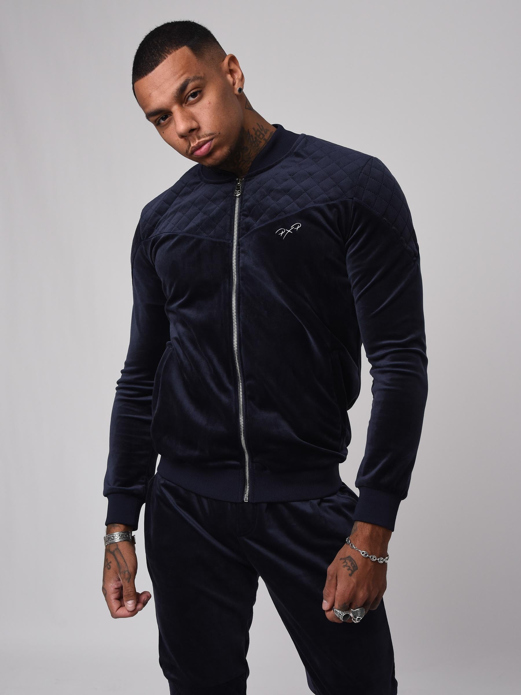 Veste col teddy en velvet