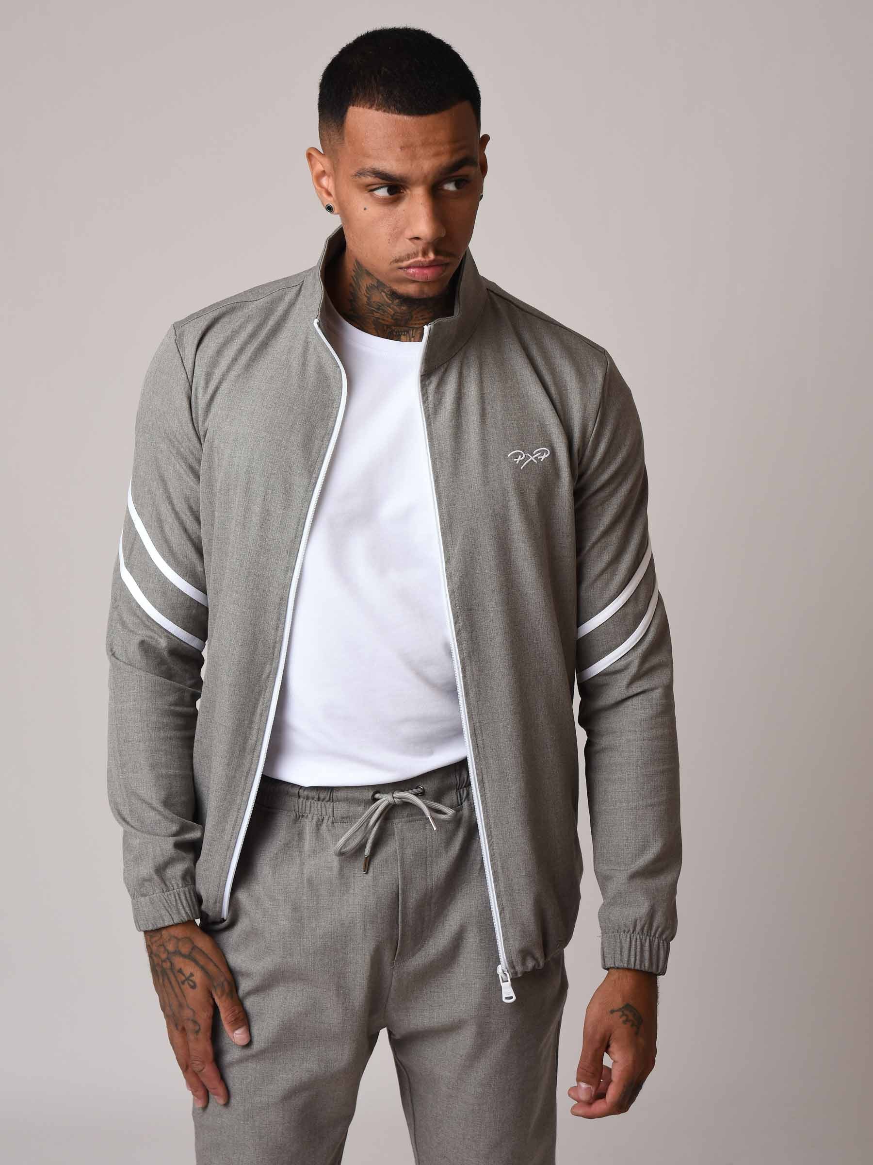 Veste double bande sur les manches