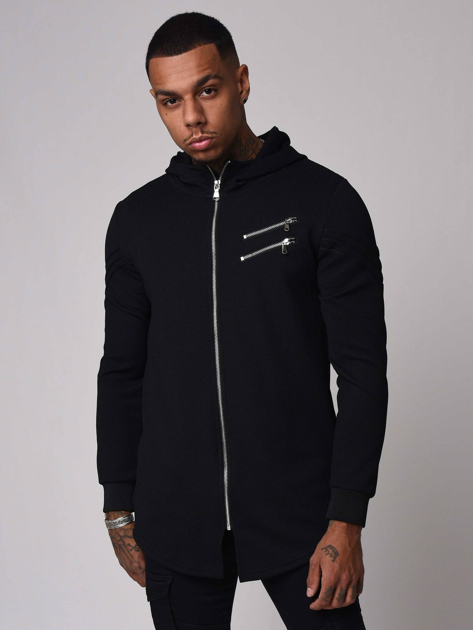 Veste zippée à capuche